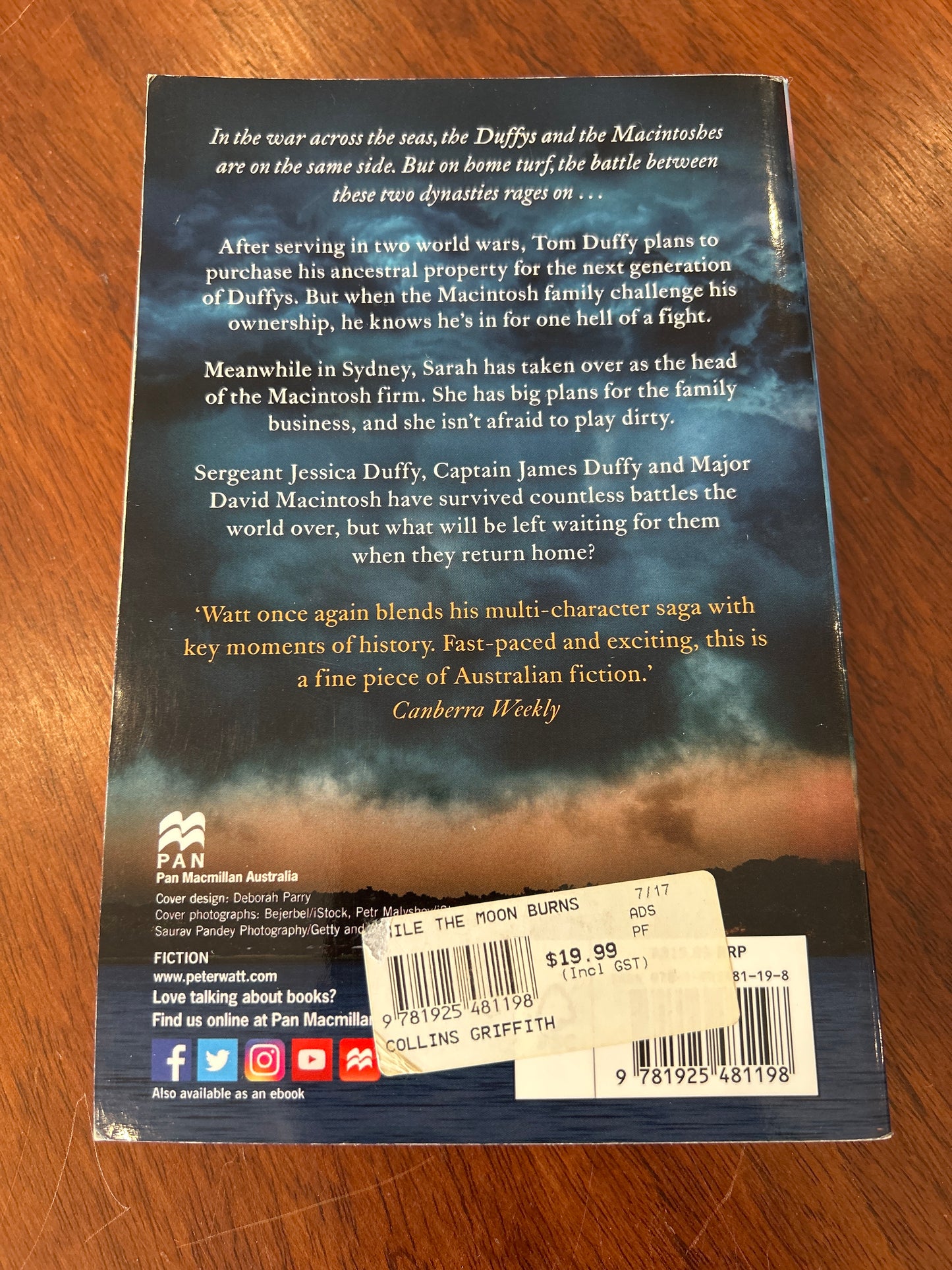 While the moon burns. Peter Watt. 2017.