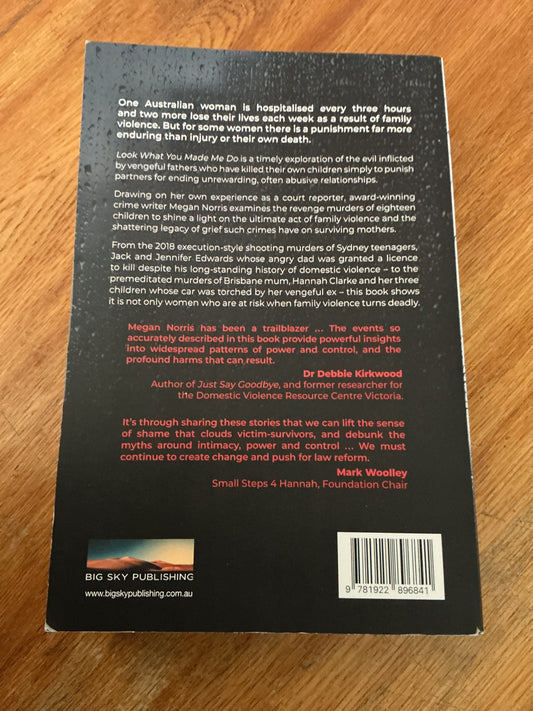 Look what you made me do: fathers who kill. Megan Norris. 2023.