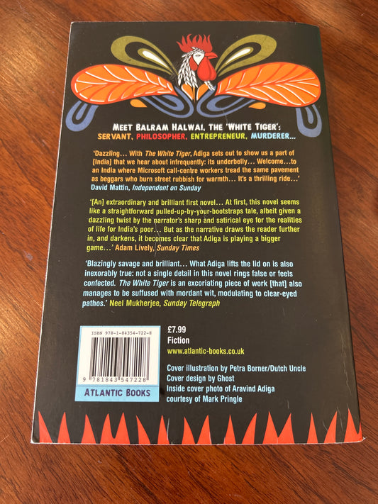 White tiger. Aravind Adiga. 2009.