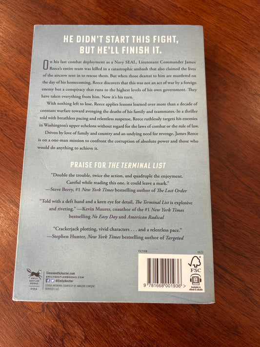 Terminal list. Jack Carr. 2022.