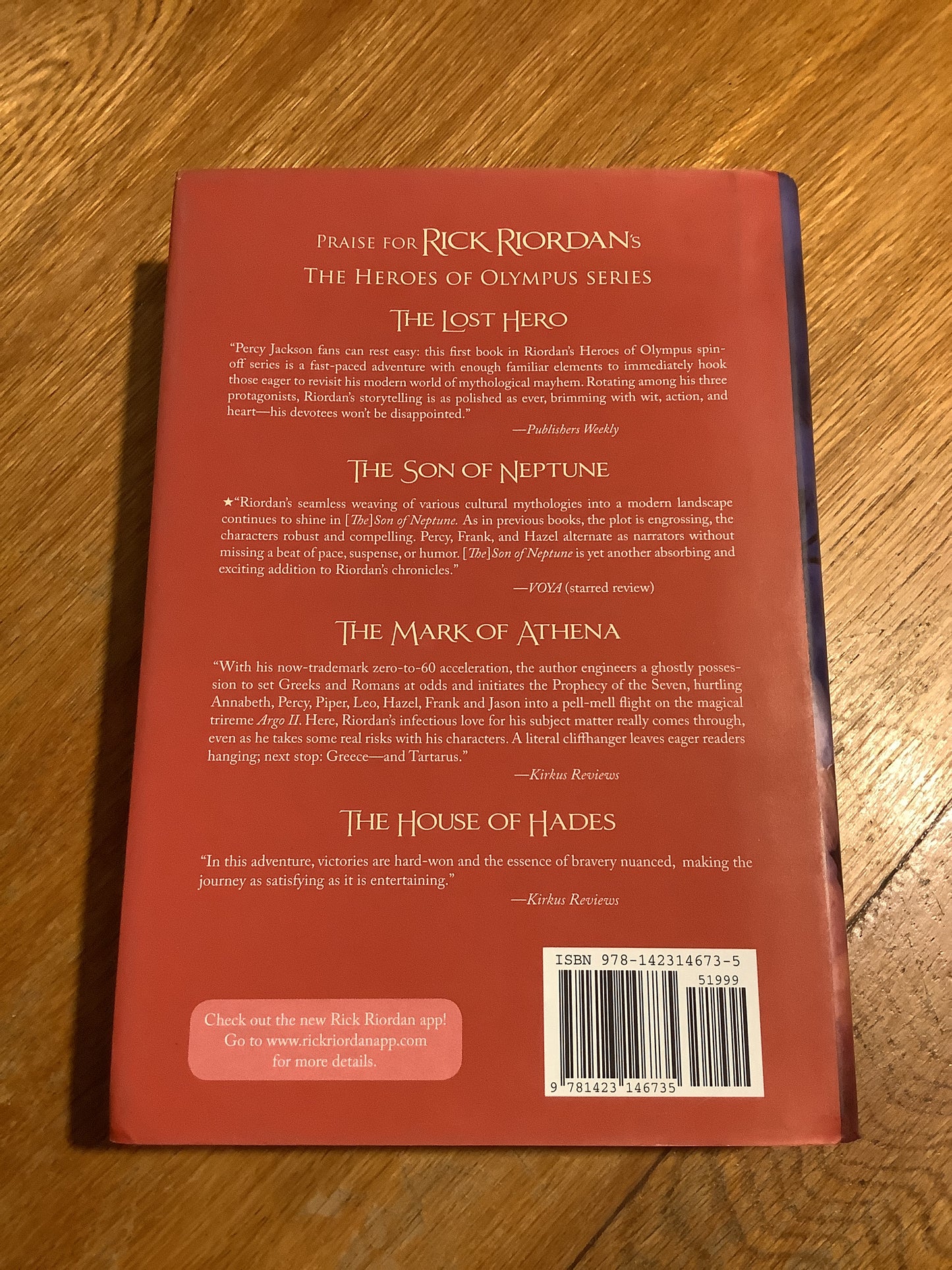 Blood of Olympus. Rick Riordan. 2014.