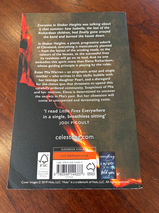 Little fires everywhere. Celeste Ng. 2020