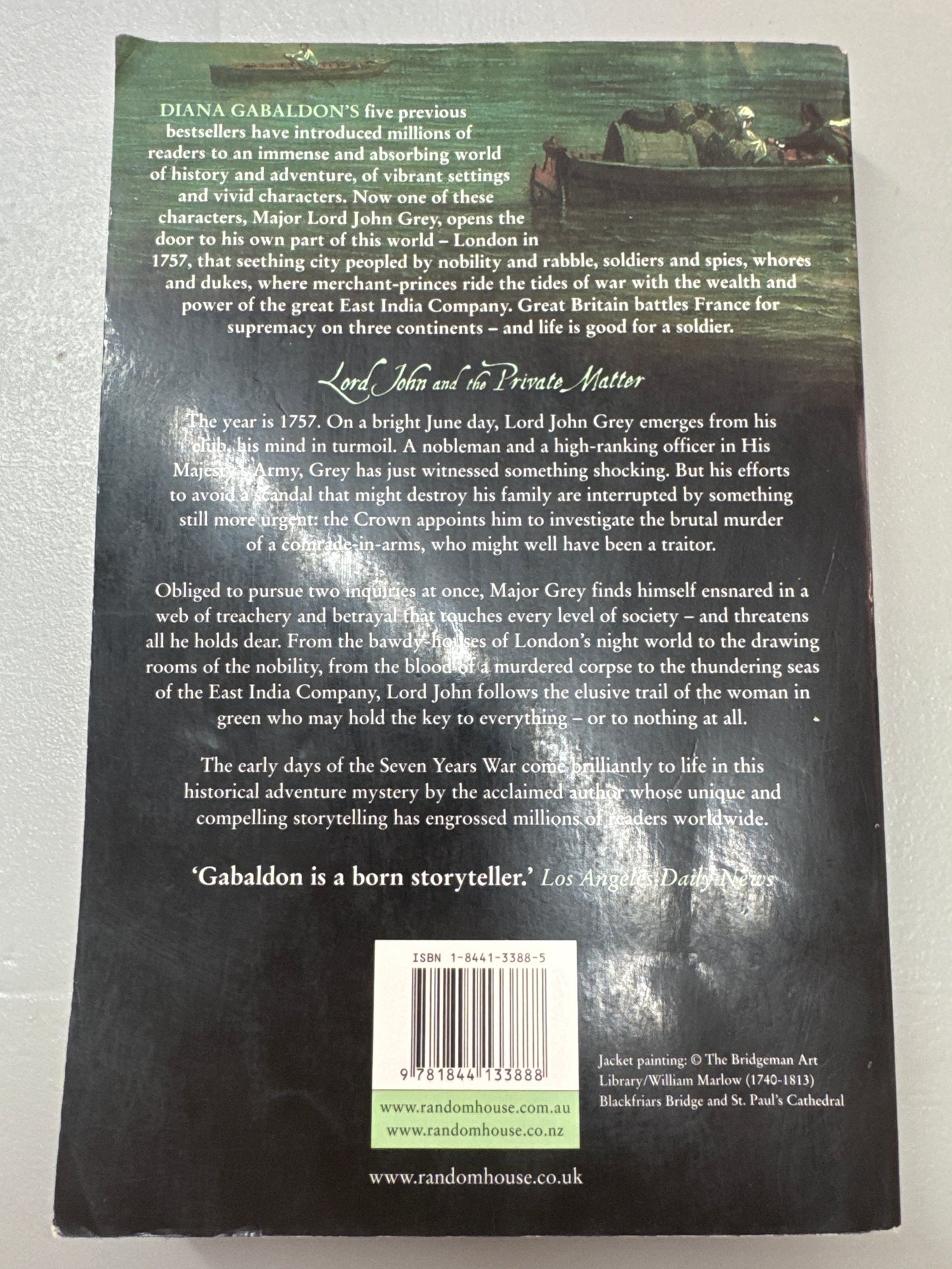 Lord John and the private matter. Diana Gabaldon. 2003.