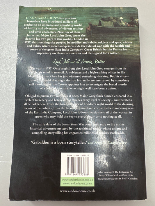 Lord John and the private matter. Diana Gabaldon. 2003.
