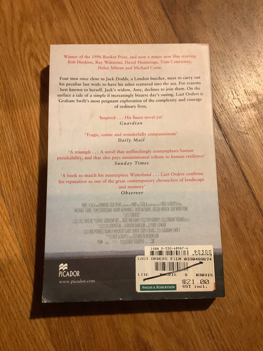 Last orders. Graham Swift. 2001.