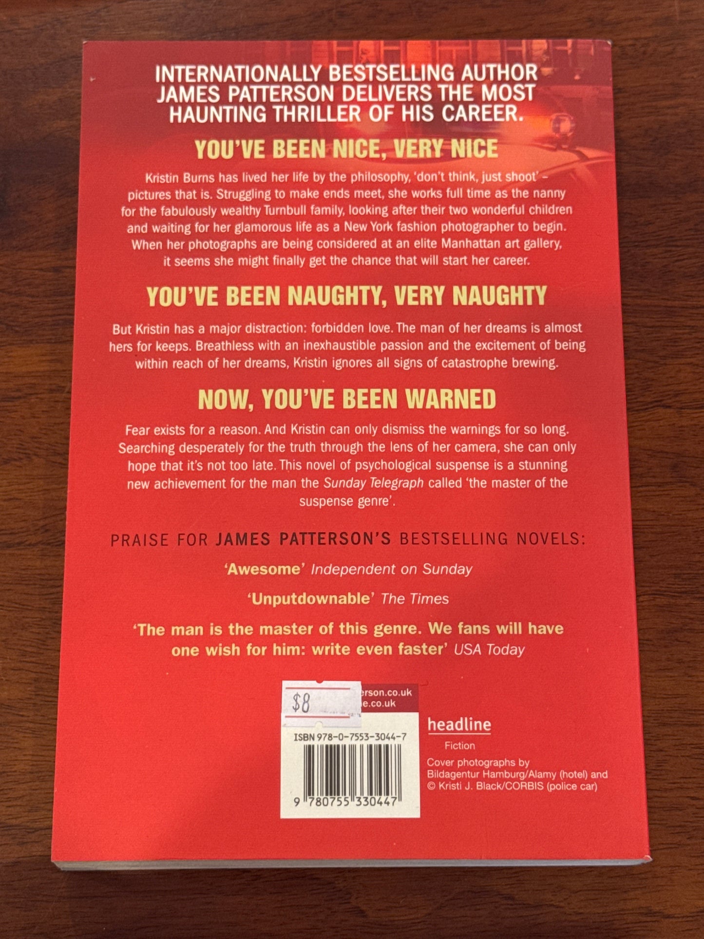 You’ve been warned. James Patterson and Howard Roughan.