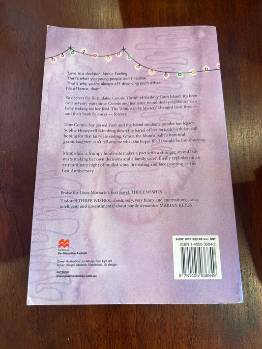 Last anniversary. Liane Moriarty. 2005.