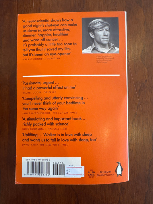 Why we sleep. Matthew Walker. 2018.