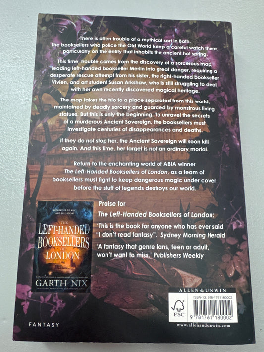 Sinister booksellers of Bath. Garth Nix. 2023.