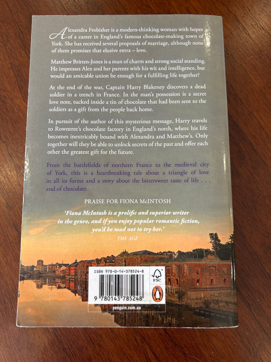 Chocolate tin. Fiona McIntosh. 2017.