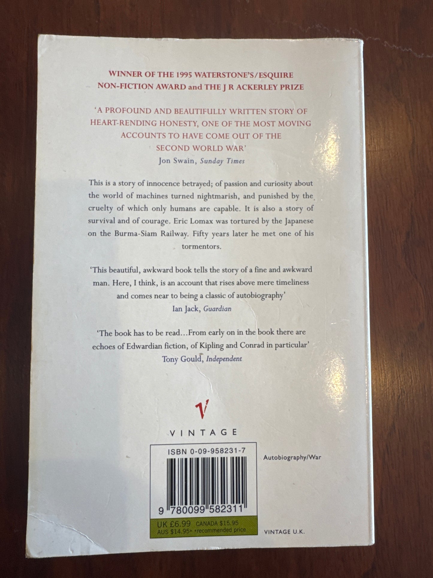 Railway man. Eric Lomax. 1996.