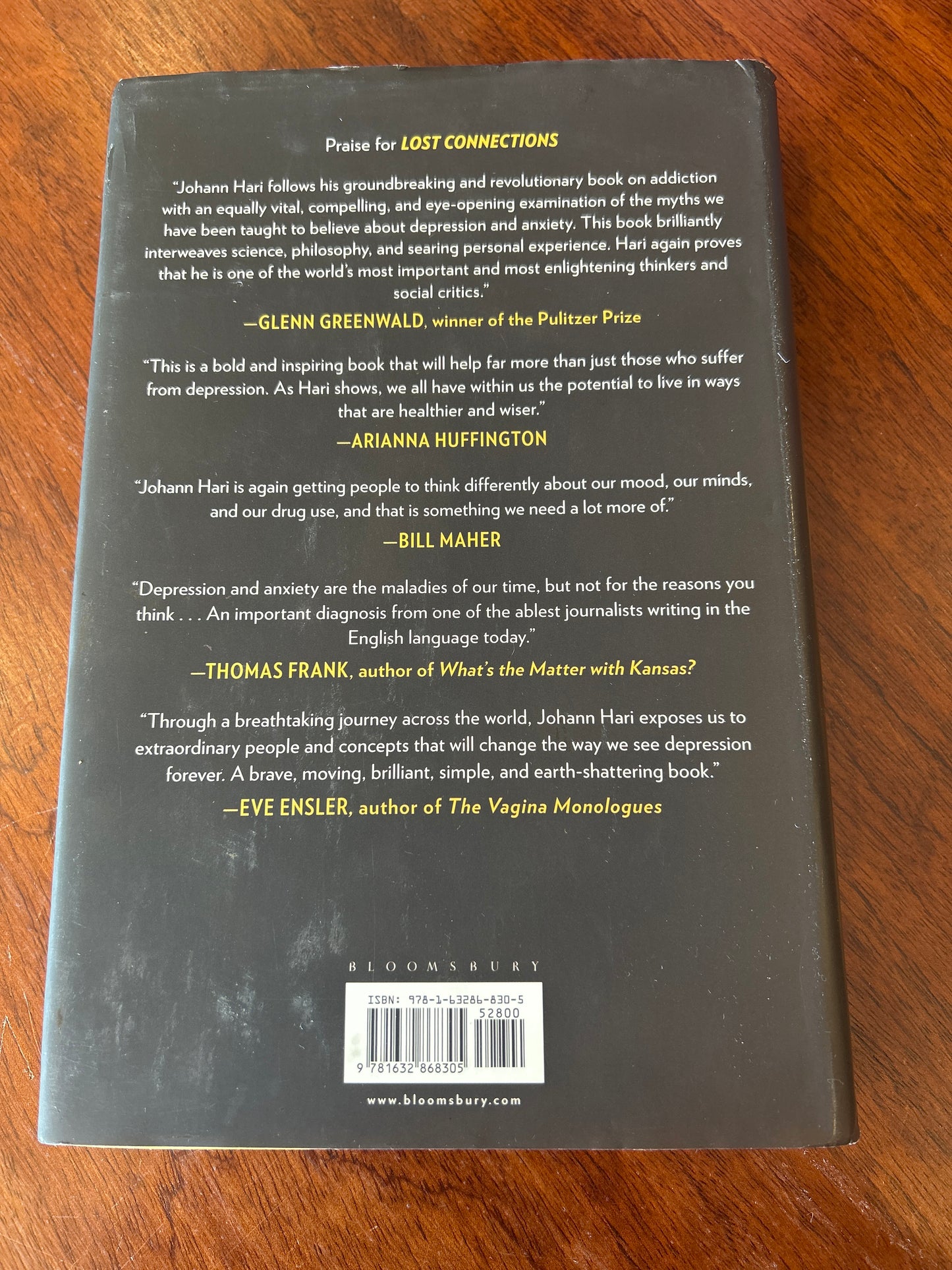 Lost connections: uncovering the real causes of depression - and the unexpected solutions. Johann Hari. 2018.