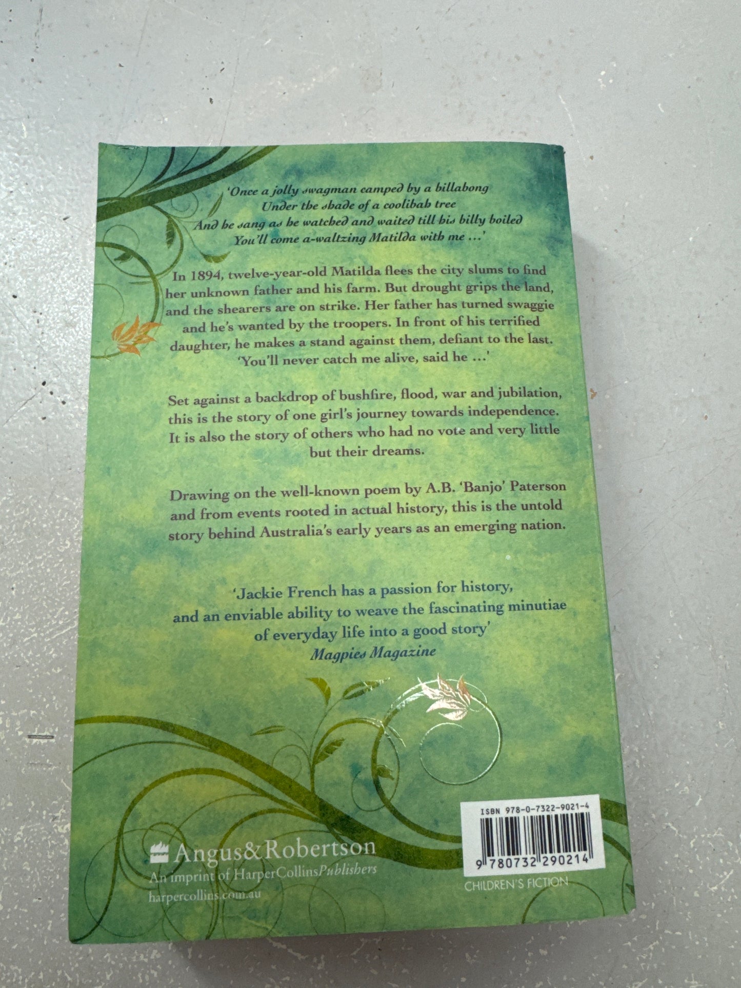 Waltz for Matilda. Jackie French. 2010.