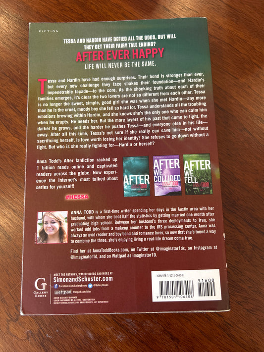After ever happy. Anna Todd. 2015.