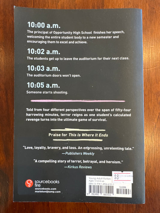 This is where it ends. Marieke Nijkamp. 2016.