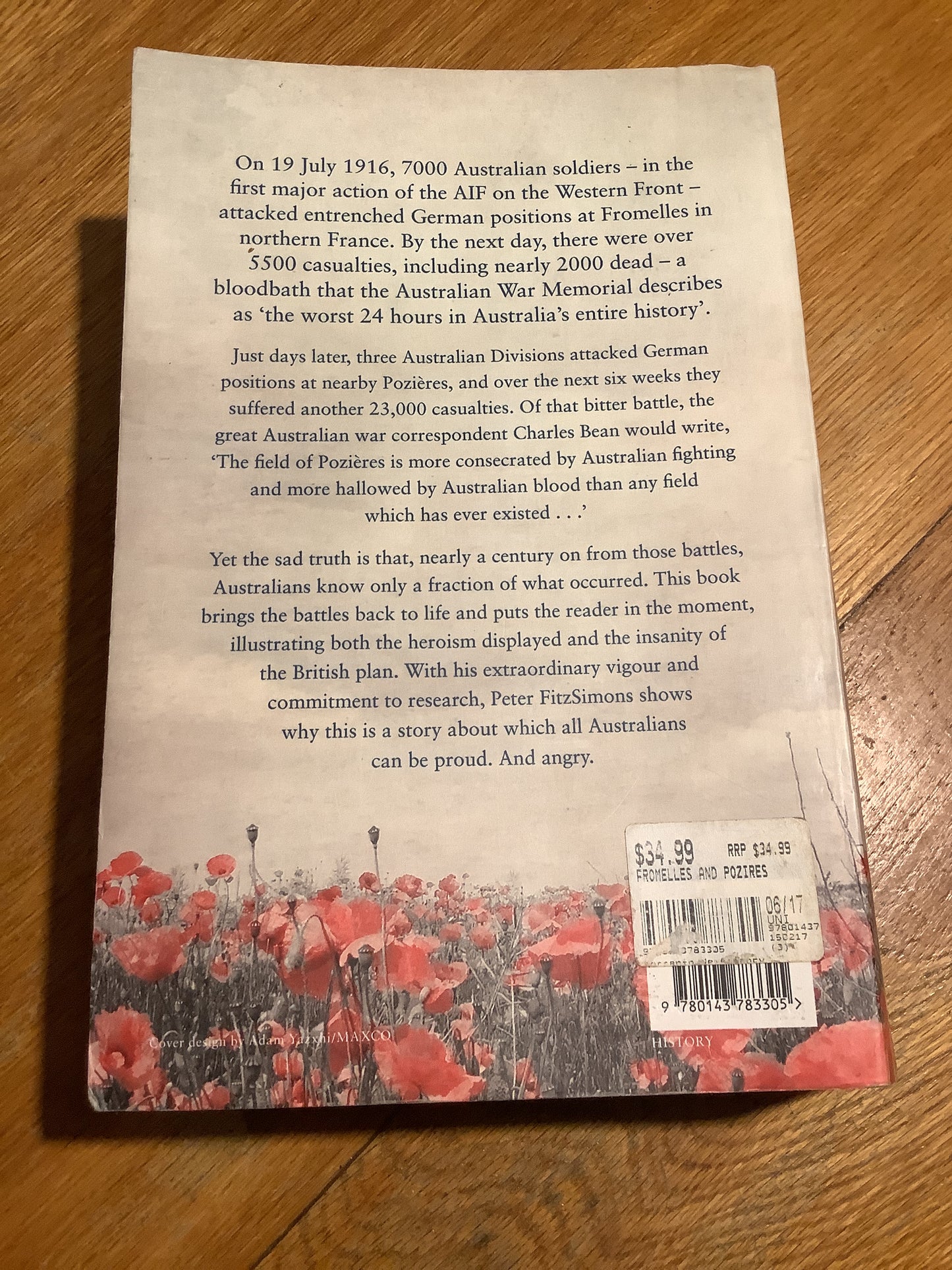 Fromelles & Pozieres: in the trenches of hell. Peter Fitzsimons. 2016.