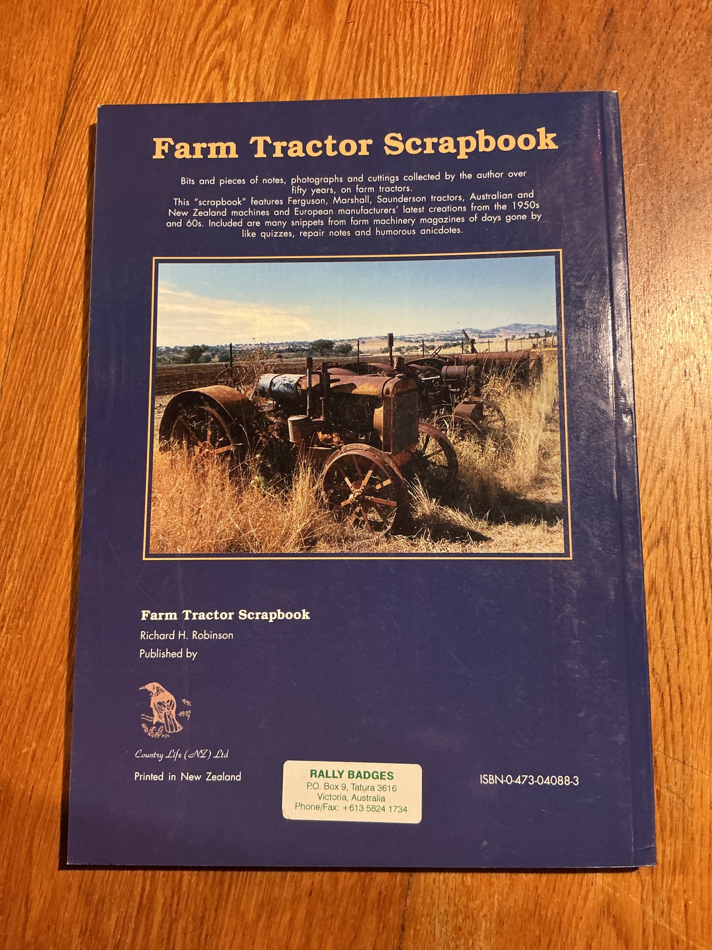Farm tractor scrapbook. Richard H. Richardson. 1997.