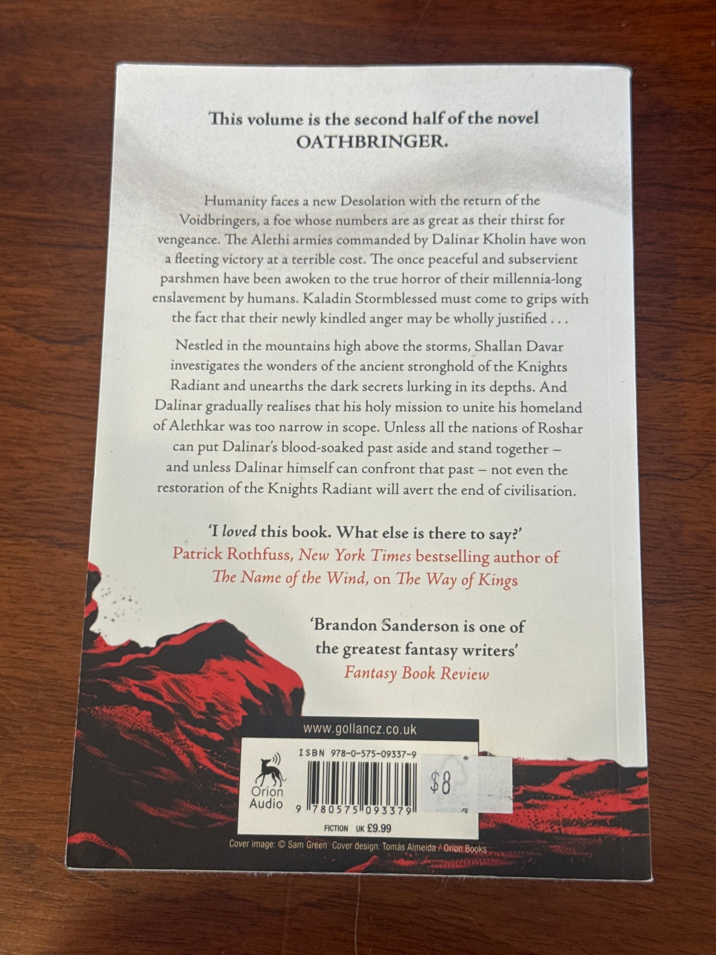 Oathbringer Part Two. Brandon Sanderson. 2019.