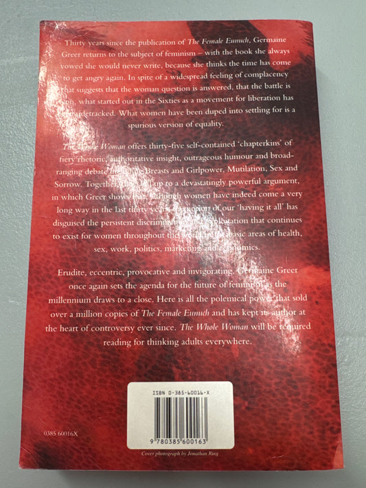Whole Woman. Germaine Greer. 1999.