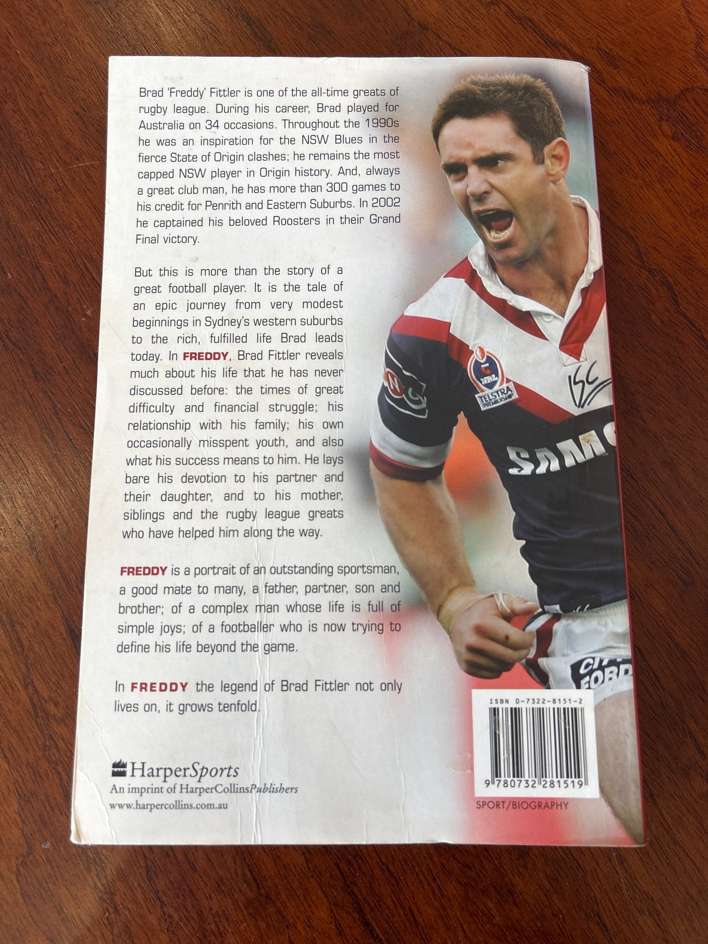 Freddy: the Brad Fittler story. Brad Fittler and Richard Sleeman. 2005.