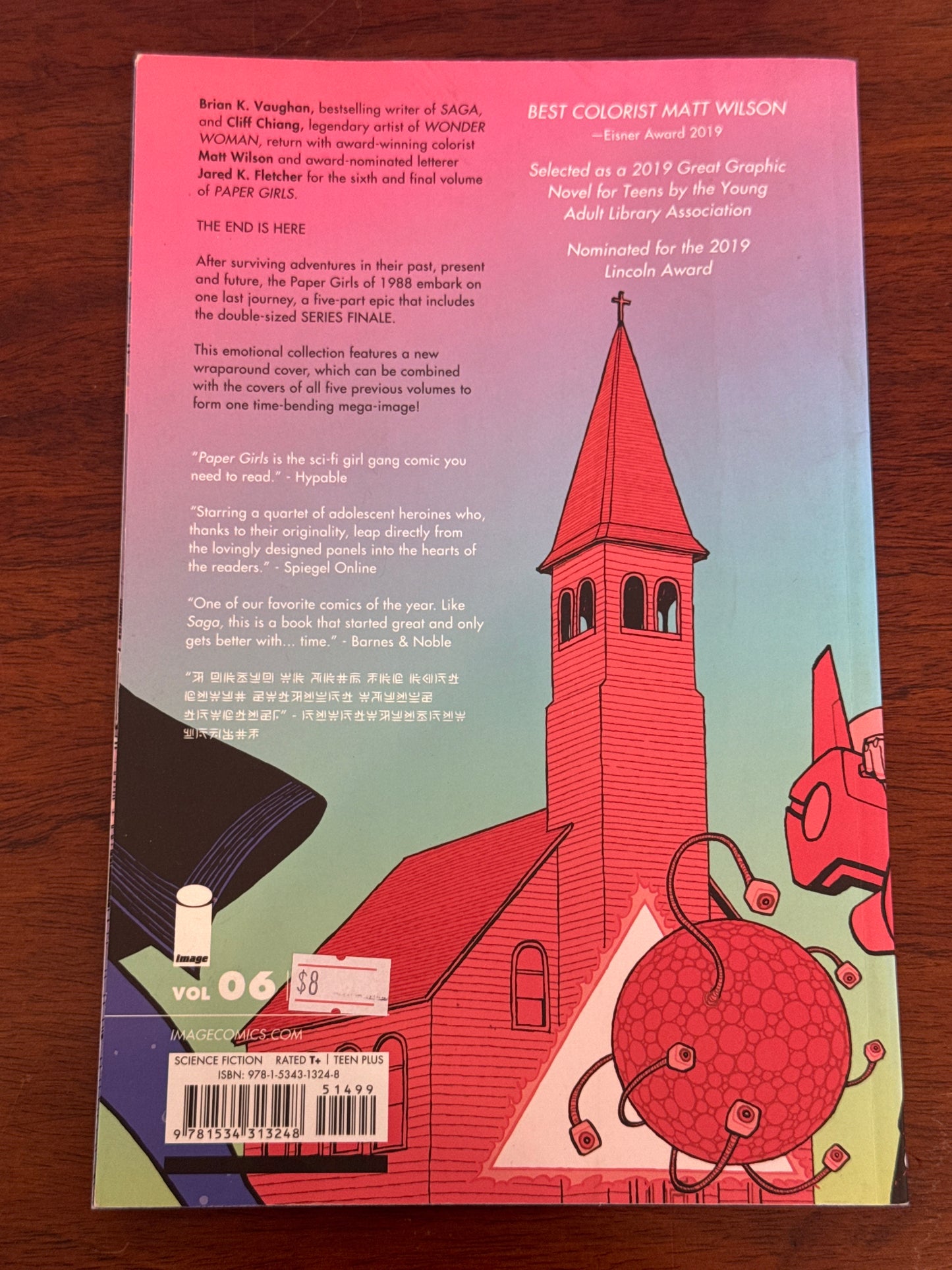 Paper Girls 6. Brian K. Vaughan & Cliff Chiang.