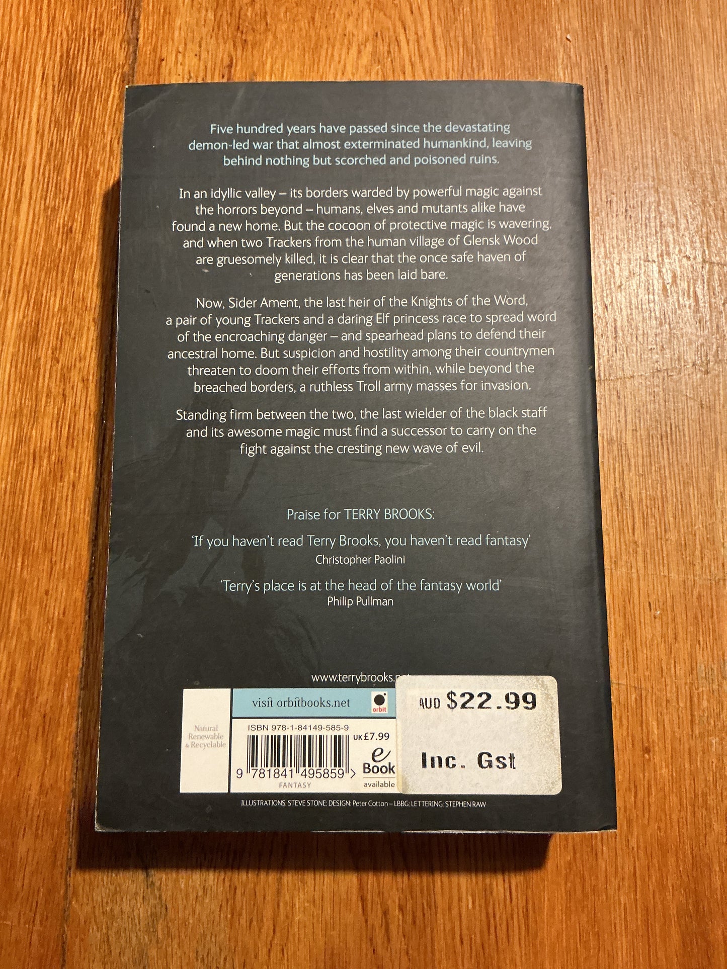 Bearers of the black staff. Terry Brooks. 2011.