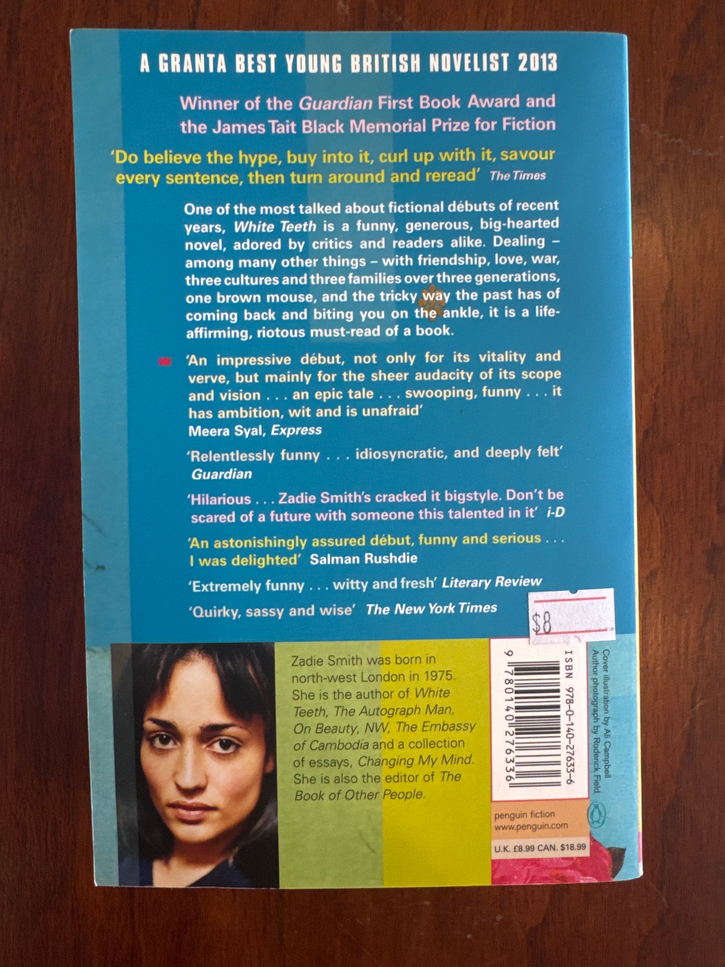 White teeth. Zadie Smith. 2001.