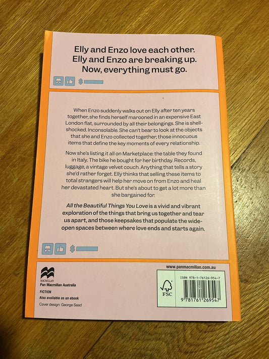 All the beautiful things you love. Jonathan Seidler. 2024.