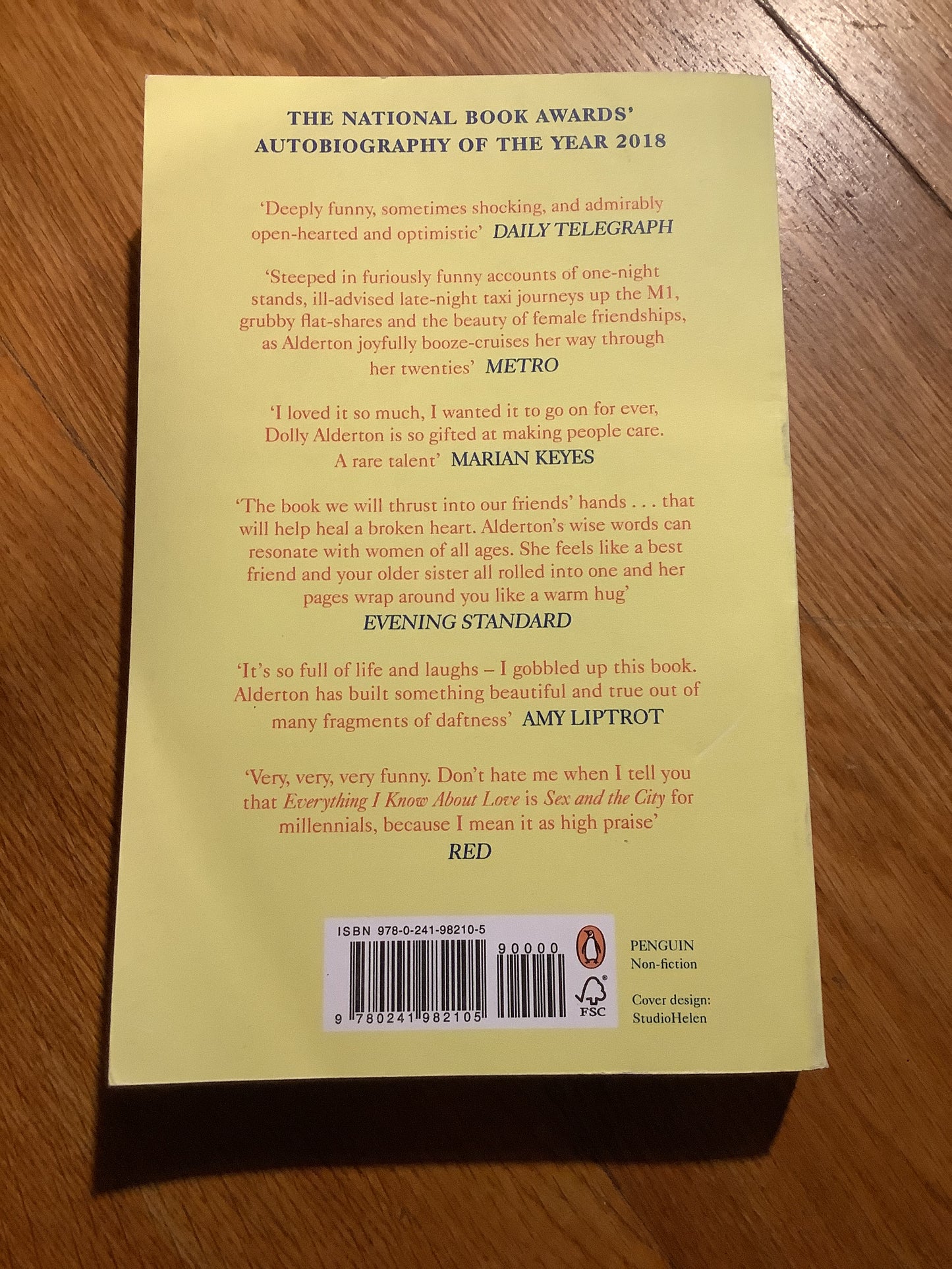 Everything I know about love. Dolly Alderton. 2018.