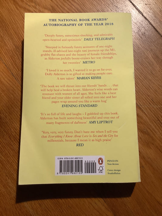 Everything I know about love. Dolly Alderton. 2018.