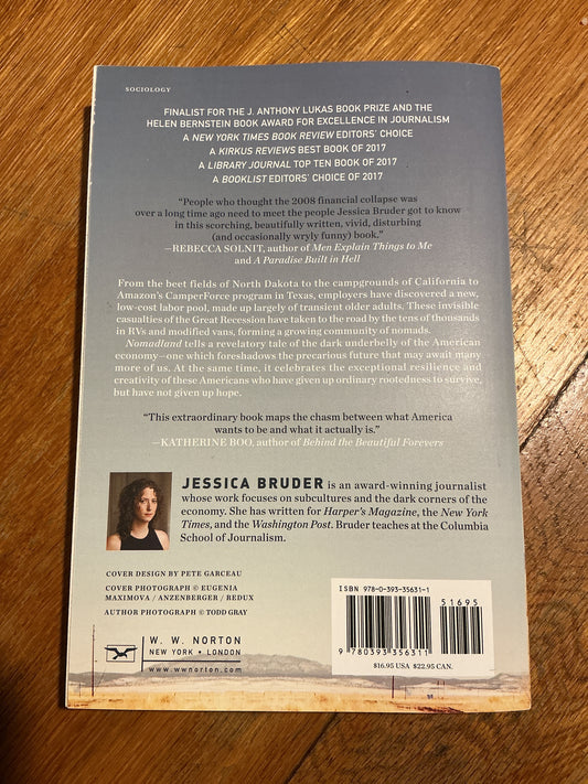 Nomadland. Jessica Bruder. 2018.