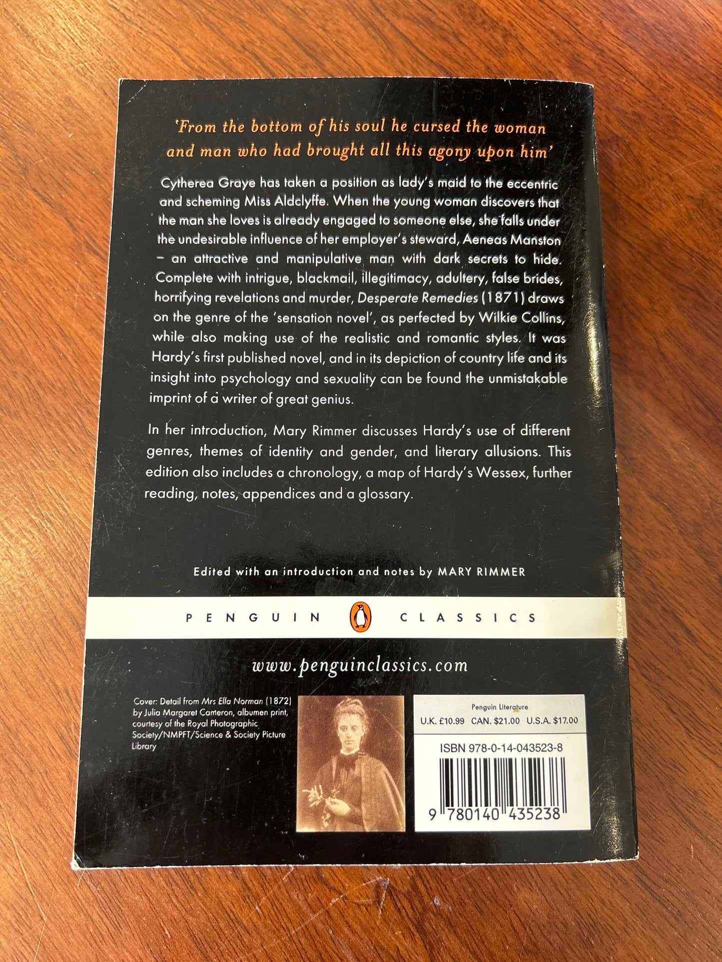 Desperate remedies. Thomas Hardy. 1998.