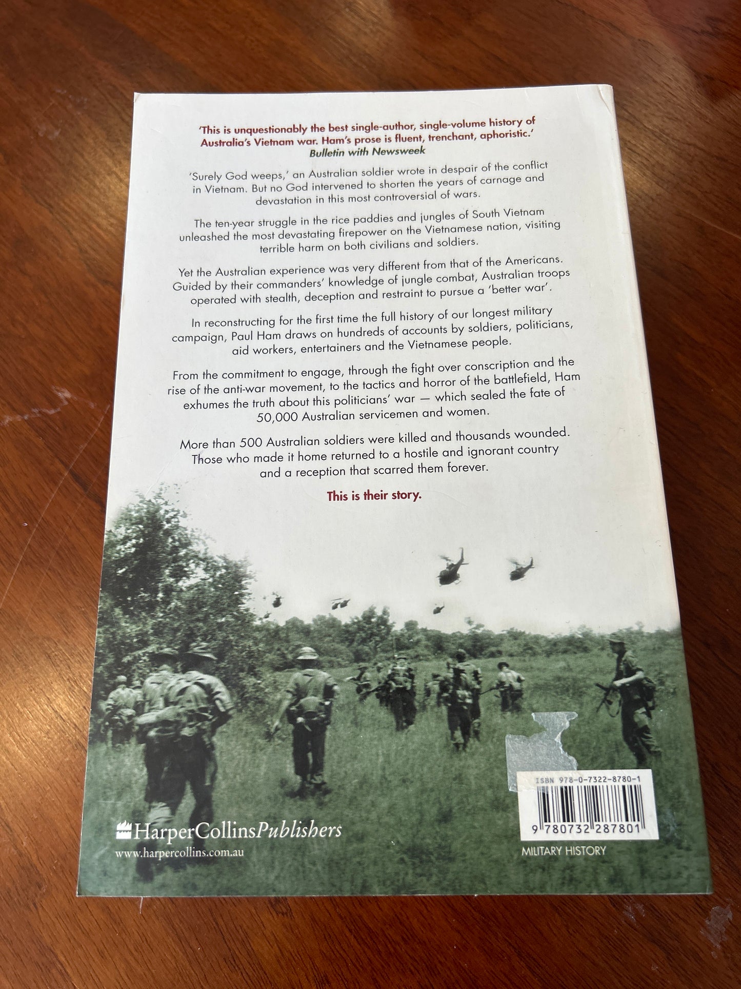 Vietnam: the Australian war. Paul Ham. 2008.