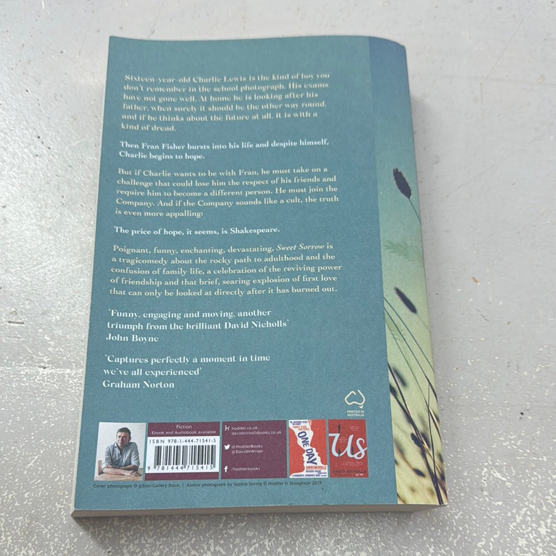 Sweet sorrow. David Nicholls. 2019.