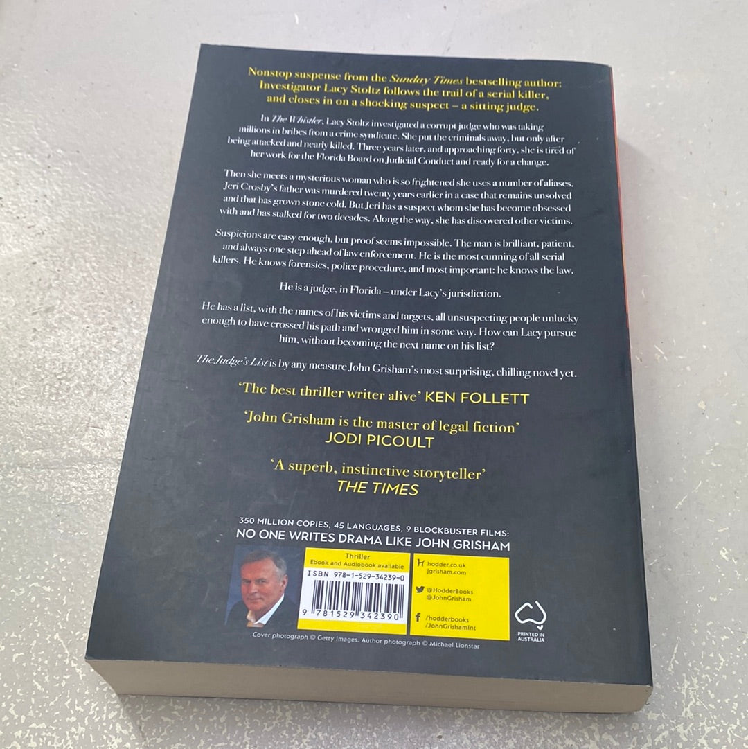Judge’s list. John Grisham. 2021.