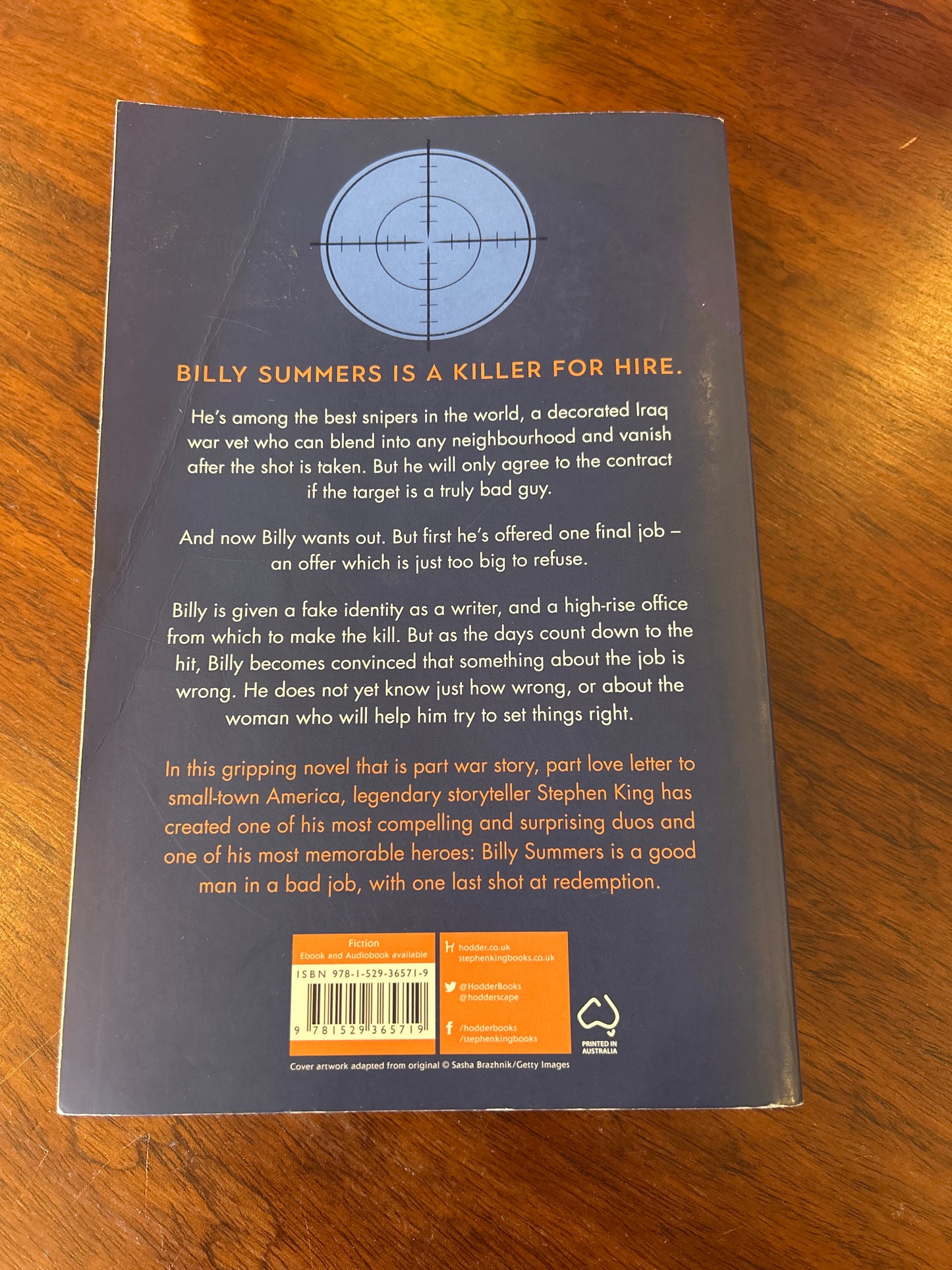 Billy Summers. Stephen King. 2022.
