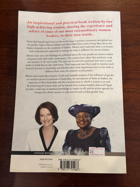 Women and leadership: real lives, real lessons. Julia Gillard & Ngozi Okonjo-Iweala. 2020.