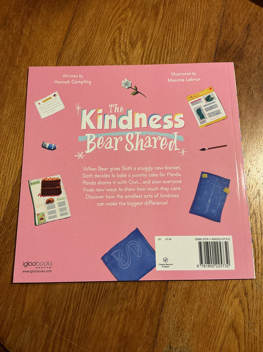 Kindness bear shared. Hannah Campling. 2023.