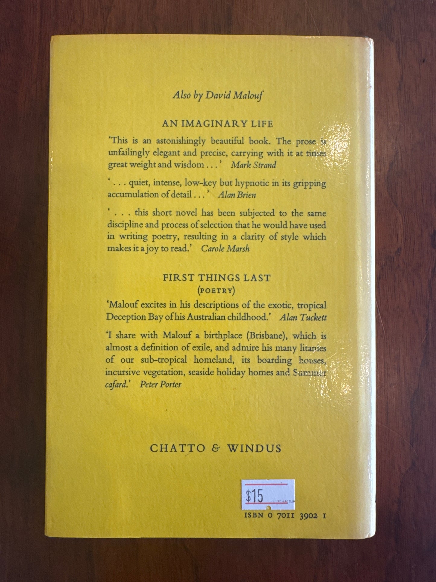 Child’s Play with Eustace & The Prowler. David Malouf. 1982.