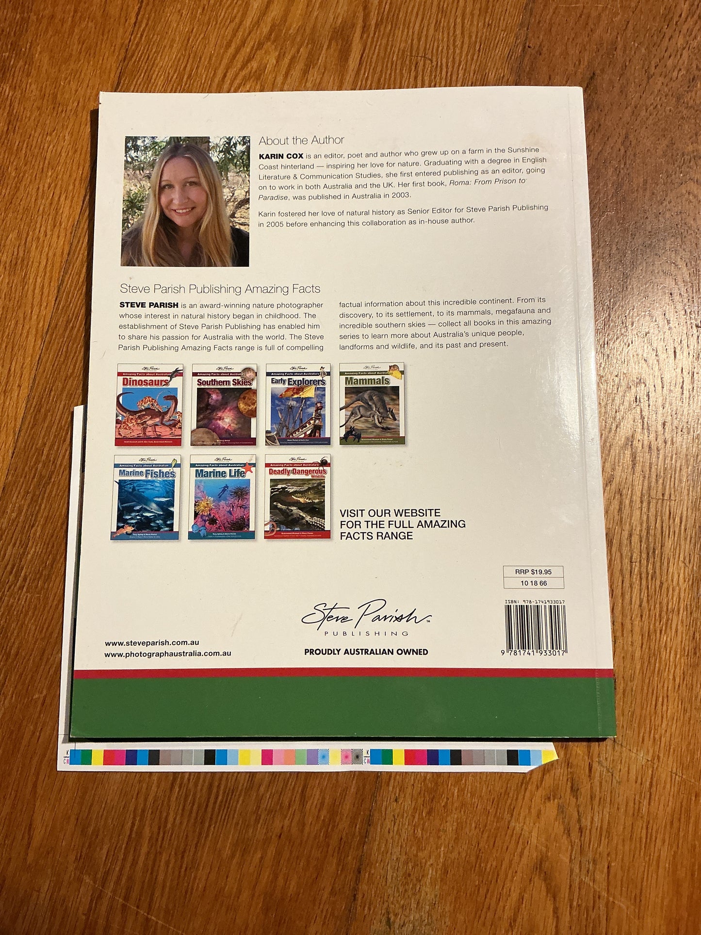 Amazing facts about Australian birds. Karin Cox & Steve Parish. 2008.