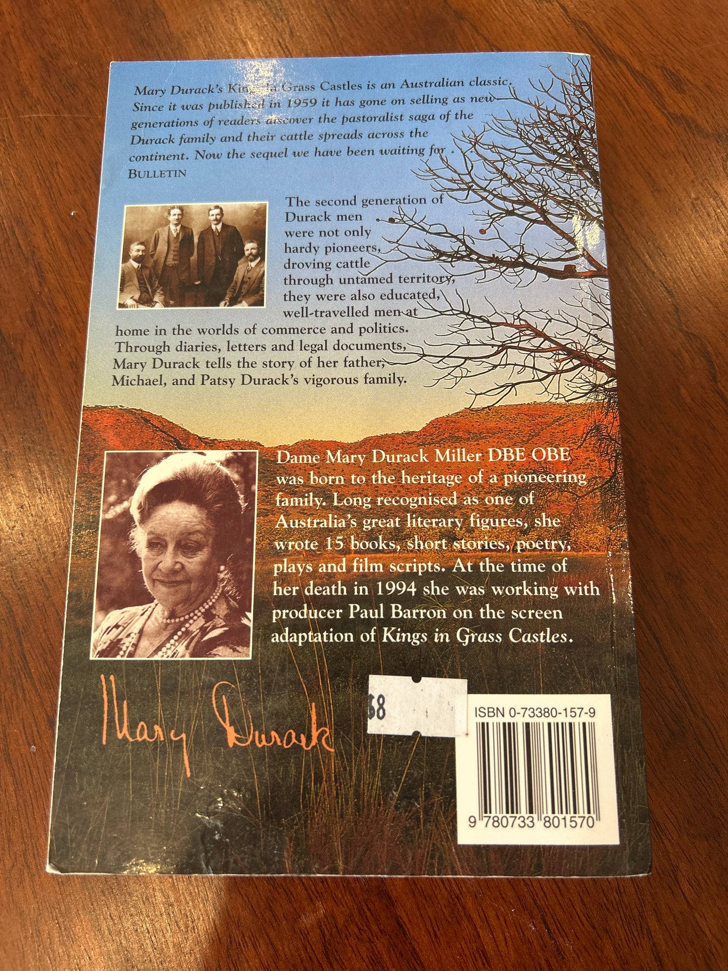 Sons in the saddle. Mary Durack. 1998.