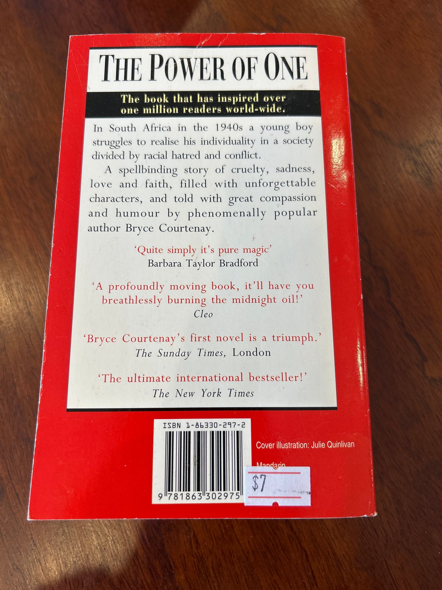 Power of One. Bryce Courtenay. 1994.