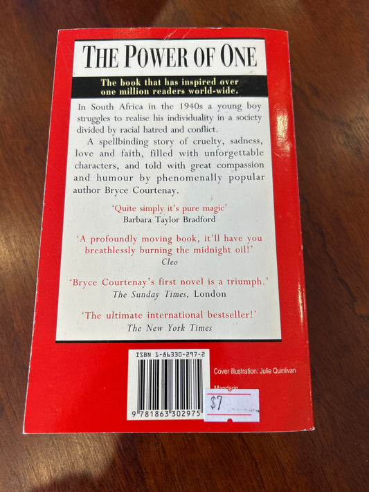 Power of One. Bryce Courtenay. 1994.