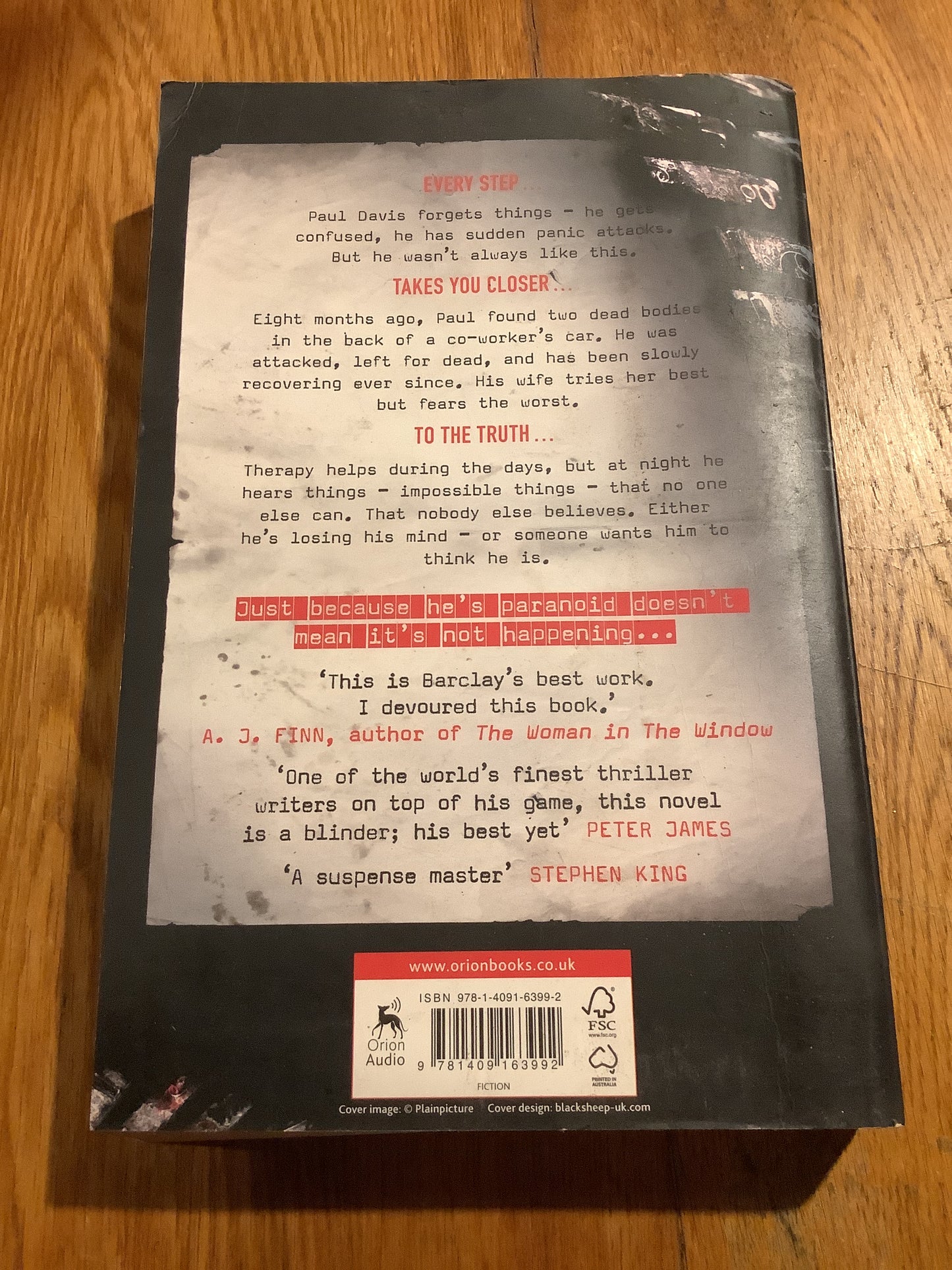 Noise downstairs. Linwood Barclay. 2018.