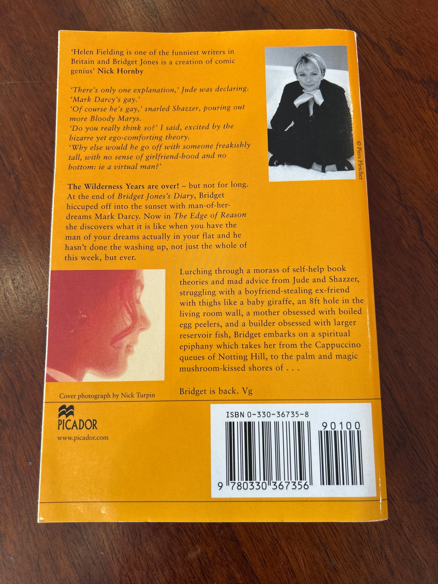 Bridget Jones: edge of reason. Helen Fielding. 1999.