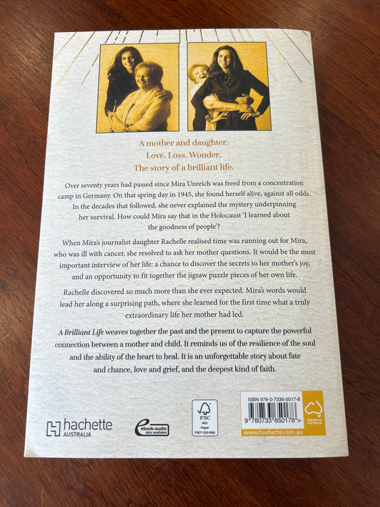 A Brilliant life. Rachelle Unreich. 2023.