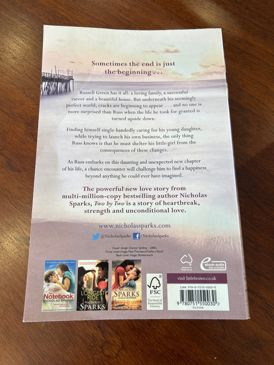 Two by two. Nicholas Sparks. 2016.