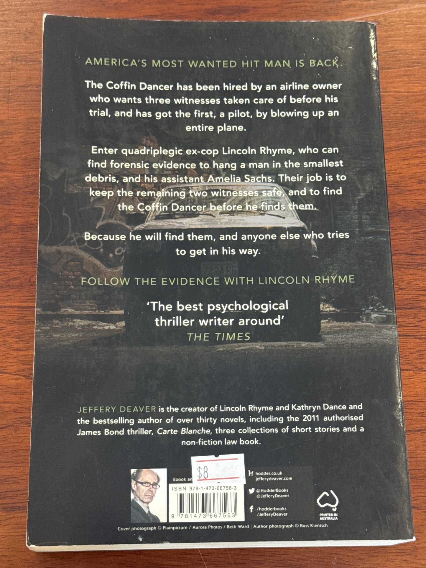 Coffin dancer. Jeffery Deaver. 2016.