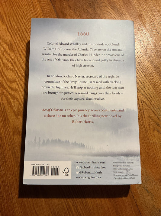 Act of oblivion. Robert Harris. 2022.