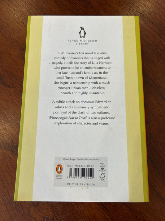 Where angels fear to tread. E. M. Forster. 2012.